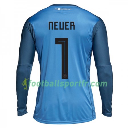 Tenue Allemagne Neuer 1 Gardien Domicile Coupe du monde 2018 Maillot de Foot ML